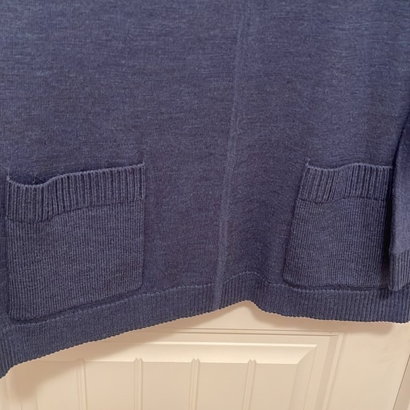 TALBOTS Pure Merino Wool Sweater Turtleneck Pockets Dolman sleeves women’s Sz XL - Picture 5 of 15